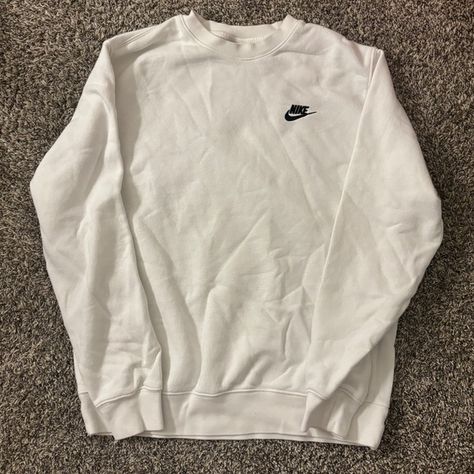 White nike crewneck Nike Crewneck Outfit Men, Nike Crewneck Outfit, Nike Sweater Outfit, White Crewneck Outfit, White Nike Sweater, Crewneck Outfit Men, White Nike Crewneck, Sweater Outfit Men, Crewneck Outfit