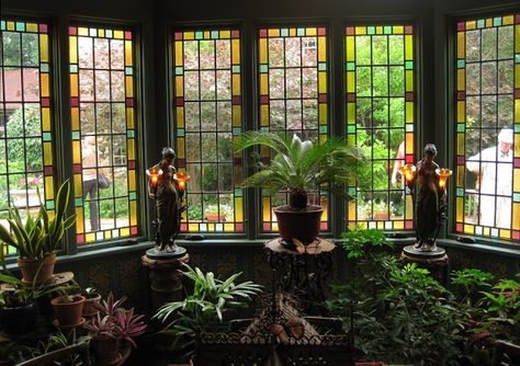 Stained Glass Conservatory, Herbology Classroom, Marauders Shifting, Shifting To Hogwarts, Hogwarts Visuals, Fantasy Aesthetics, Glass Conservatory, Background References, Classroom Background