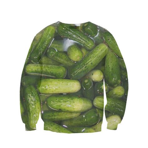 Become the pickle jar. I'd rather it have a hood but i'll live. Pickle Board, Concept Clothing, Pickle Jars, Ugly Sweater Party, Fire Fits, Christmas Makes, Cool Fits, Things To Buy, Funny Shirts