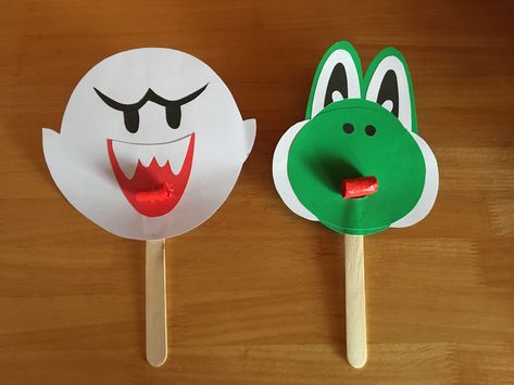 BOO & YOSHI MASKS with red blow outs for the tongues!👅👅 Made these out of card stock for our grandson’s 6th birthday Mario themed party! #Boo #yoshi #MarioParty #SuperMarioParty #MarioBros #Party #SuperMario #Mario #SuperMarioBros #Birthday #PartyThemes #MarioKart #BirthdayParties #Blowout #6thbirthday Mario And Luigi Arts And Crafts, Mario Bros Arts And Crafts, Easy Mario Crafts, Mario Arts And Crafts, Yoshi Craft, Super Mario Crafts For Kids, Mario Crafts For Kids, Super Mario Activities, Mario Activities