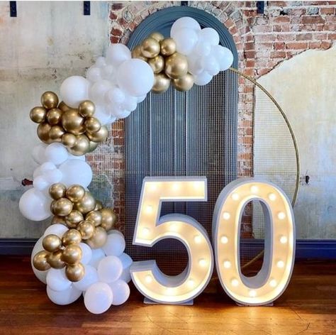 Light Up Numbers, Moms 50th Birthday, Birthday Lights, 50th Birthday Party Decorations, Party Neon, 50th Birthday Decorations, 50th Anniversary Party, Light Decoration, 50th Party