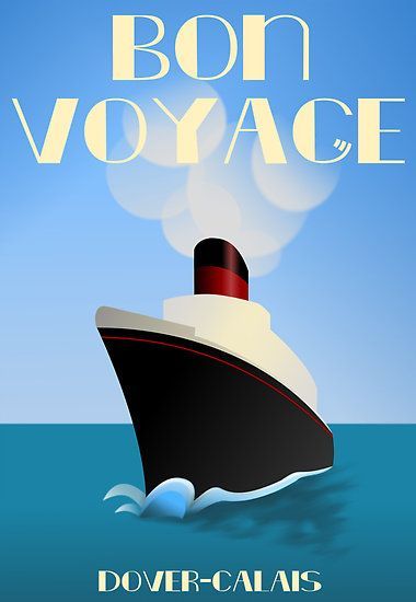 A “Bon Voyage” Themed Party - Decor to Adore Voyage Quotes, Decor Marin, Bon Voyage Party, Ship Poster, Cruise Holidays, Journey Quotes, Art Deco Posters, Cruise Outfits, Family Cruise