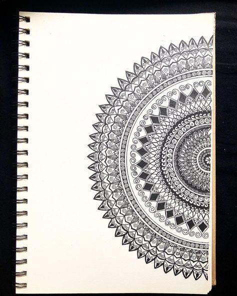 Tazrin’s Mandala Art on Instagram: “Side . Supplies— Notebook From : @luminouscraftandstuff . Pen From : @sm.products . . . . #art #arte #artistsoninstagram #artist #arts…” S Mandala Art, Mandala Notebook, Mandala Art, Siding, Notebook, Pen, Quick Saves, Instagram, Art