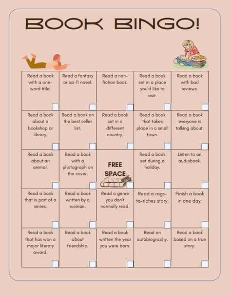 This Book Bingo listing includes TWO versions of the Book Bingo bingo card - one printable and one that can be downloaded to your phone or device to keep track of your progress digitally (just click the box in the corner when you've completed that square). No need to carry around a piece of paper - keep track of your progress on your phone! Book Bingo is great way to engage your book club, friend group, family, etc. Or, challenge yourself! This game is a great way to challenge readers to read di Book Bingo Challenge, Cute Games To Download, Book Bingo, Book Games, Reading Bingo, Fantasy Reads, Bullet Journal For Beginners, Book Reading Journal, Book Genre