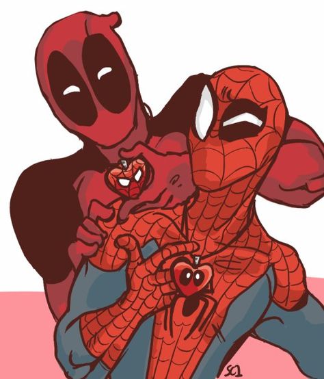 #Spideypool #Deadpool #Spiderman Spiderman And Deadpool, Spideypool Comic, Cool Sea Creatures, Deadpool Y Spiderman, Deadpool Spiderman, All Pronouns, Deadpool X Spiderman, Deadpool Art, Deadpool And Spiderman