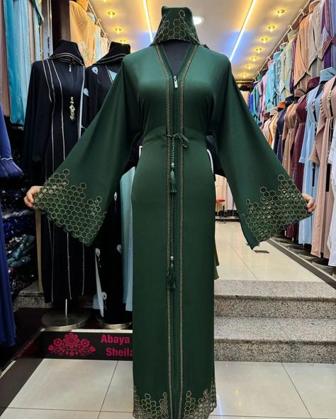 Our mission is to help you find the perfect Ramadan/Eid Abayas and we won't rest until you're happily draped in beauty $60 each(15% off on sale) Check out our previous post to get some abayas for your princesses as well 💕 Abaya Styles, Cultural Clothes, 15 % Off, Modest Wear, Abayas Fashion, Abaya Fashion, Gold Accessories, Galaxy Wallpaper, Ramadan