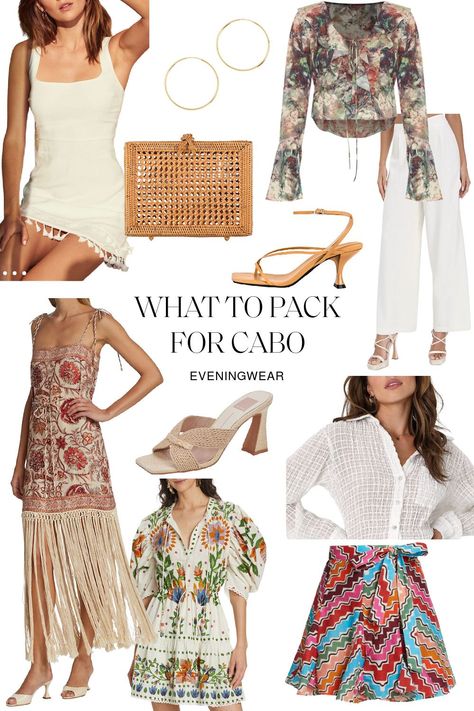 Headed to Cabo? Sharing a Cabo packing list complete with outfit ideas you can shop for swimwear, dinner dresses, and casual vacation looks. Visit the link to shop my outfits and get a packing checklist, whether you’re headed to quiet San Jose del Cabo or rowdy Cabo San Lucas! Cabo Outfits For Women, Cabo Winter Outfits, All Inclusive Dinner Outfit, Cabo Resort Outfits, Cabo Packing List, Outfits For Cabo San Lucas, What To Wear In Cabo San Lucas, Cabos Outfits, Outfits For Cabo