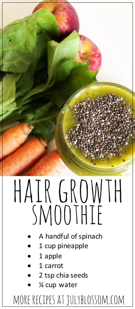 Smoothies For Hair Growth, Hair Growth Smoothie, Nourishing Smoothies, Biotin Foods, Hair Growth Smoothie Recipes, Hair Smoothie, Hair Serums, Hair Growth Foods, Creamy Smoothies