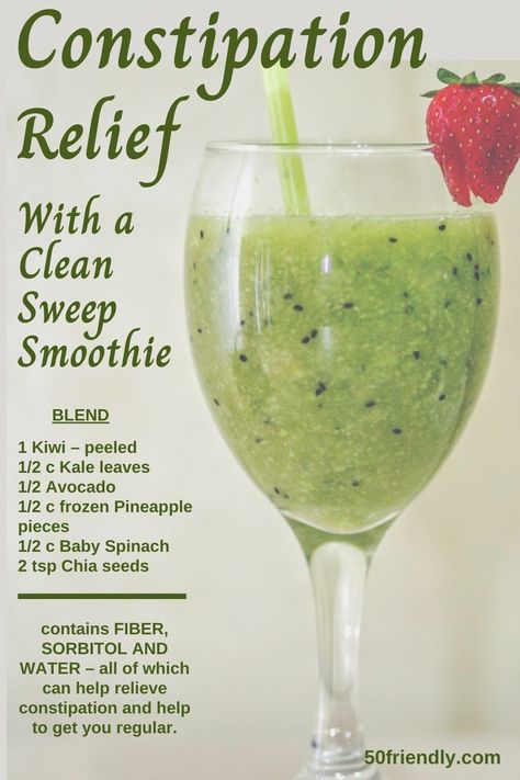 Healthy Juice Drinks, Constipation Relief, Smoothie Drink Recipes, Relieve Constipation, Clean Sweep, Healthy Drinks Smoothies, Healthy Juice Recipes, Cleanse Recipes, Juicing For Health