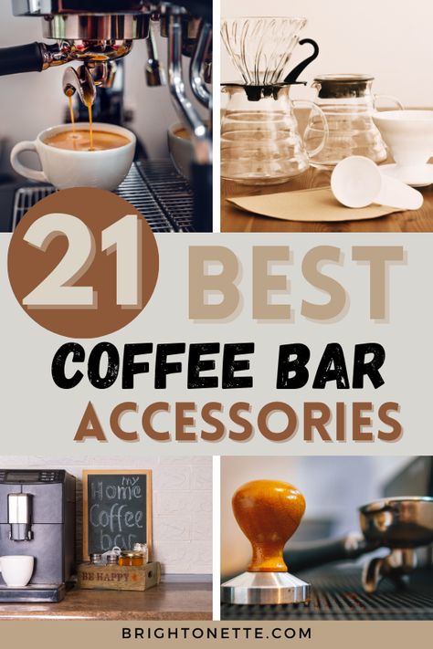 Coffee Bar Accessories Farmhouse Coffee Bar Ideas, Affordable Apartment Decor, Home Barista, Coffee Bar Accessories, Coffee Presentation, Coffee Bar Ideas, Farmhouse Coffee Bar, Coffee Warmer, Apartment Decorating On A Budget