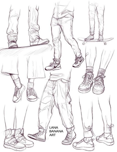 Male Jeans Drawing, Baggy Shorts Drawing, Sweatpants Drawing Reference Male, Male Pants Drawing Reference, Male Legs Reference Drawing, Shorts Drawing Reference Male, Male Pants Drawing, Baggy Pants Sketch, Clothing Anatomy