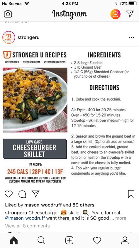 Cheeseburger Skillet, Low Carb Cheeseburger, Macro Meal Plan, Macro Friendly Recipes, Macro Meals, Lunch Meal Prep, Healthy Dessert Recipes, Main Dish Recipes, Clean Eating Recipes