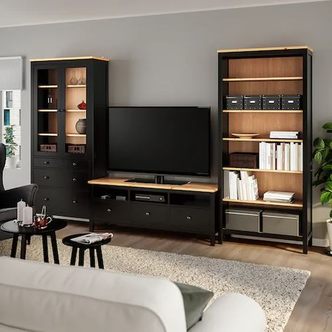 Hemnes Bookcase, Storage Entertainment Center, Tv Bench, Sustainable Beauty, Tv Storage, Ikea Hemnes, Media Furniture, Mobile Tv, Media Storage