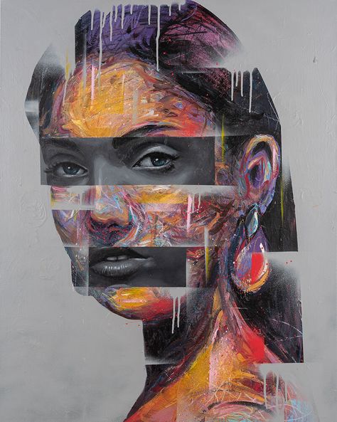 Merged Faces Art, Emotion Portrait Art, Identity Portrait Art, Fragment Art Gcse, Mixed Media Portrait Art, Art About Identity, Fragments Art Gcse, Identity Art Gcse, Fragmented Portraits