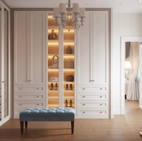 Modern Classic Walk In Closet, Walk In Wardrobe Ideas Master Bedrooms, Bedroom Parisian, London Homes, Pik 2, Modern Classic Home, Victorian House Interiors, Black Bedroom Design, Creative Closets