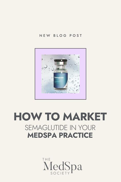 Discover the potential of Semaglutide and Tirzepatide, the latest groundbreaking peptide injections for Weight Loss. As a Medspa, it is essential to adopt a strong marketing strategy to effectively promote these innovative treatments. This blog post will provide invaluable insights into seamlessly integrating Semaglutide and Tirzepatide into your offerings and successfully marketing them to your clients. Click to learn more and take your MedSpa business to new heights! Peptides Injection, Med Spa Social Media, Semaglutide Tips, Peptide Therapy, Medspa Marketing, Iv Lounge, Medical Spa Marketing, Med Spa Marketing, Iv Hydration