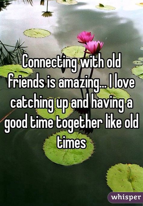 "Connecting with old friends is amazing... I love catching up and having a good time together like old times " Meeting Up With Old Friends Quotes, Catching Up With Old Friends Quotes, Quotes About Old Friends Reconnecting, Your Heart And My Heart Are Very Old Friends, Old Frndship Quotes, Old Friends And New Friends Quote, Old Friend Quotes, Old Best Friends, Guy Friends