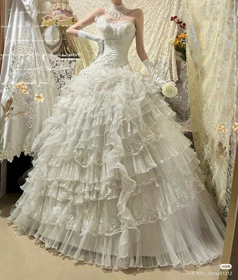 #fashion #vintage #weddingdress #white  #princess White Poofy Dress, White Princess Aesthetic, 19th Century Gown, Vintage Weddingdress, Shifting Outfits, Poofy Dress, Big Dresses, Dress Name, White Princess