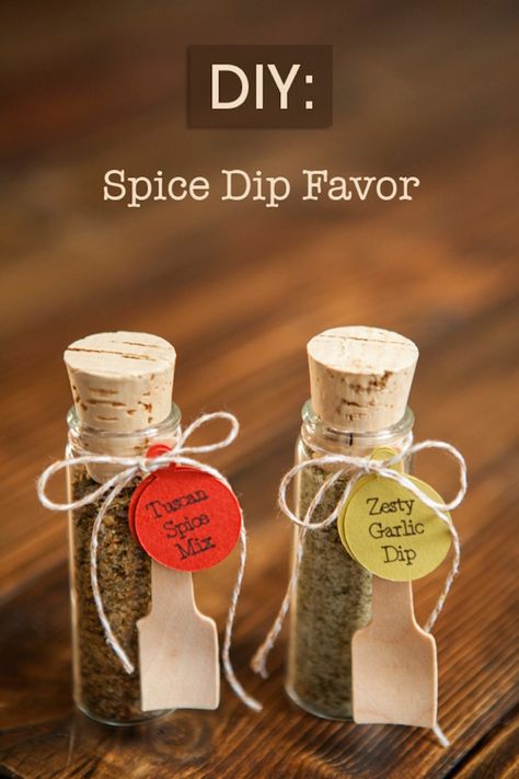 Six Last-Minute DIY Holiday Gifts for Christmas or Any Time — Eatwell 101 - Spice Dip Favors, Glittered Wooden Spoons, Rosemary Garlic Olive Oil, Homemade Hot Chocolate Mix, Painted Polka Dot Tea Towel, DIY Vanilla Salt and Vanilla Extract Spice Wedding Favors, Wedding Souvenirs Diy, Wedding Favor Sayings, Diy Favors, Simple Wedding Favors, Wedding Favor Table, Creative Wedding Favors, Inexpensive Wedding Favors, Cheap Favors