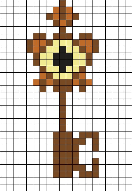 Perler Bead Patterns The Owl House, Owl House Bead Art, Owl House Perler Bead Patterns, Owl House Portal Key, Owl House Kandi, The Owl House Perler Beads, The Owl House Crafts, Coraline Perler Beads, Owl House Pixel Art