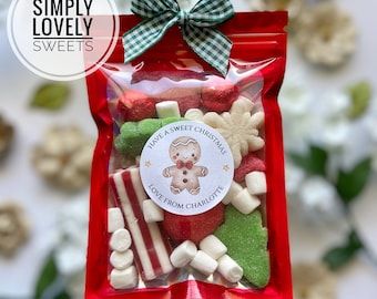 Christmas Goodie Bags, Christmas Cookie Box, Elf Arrival, Elves Gift, Christmas Treat Bags, Goodbye Gifts, Kids Favors, Sweets Gift, Christmas Hamper