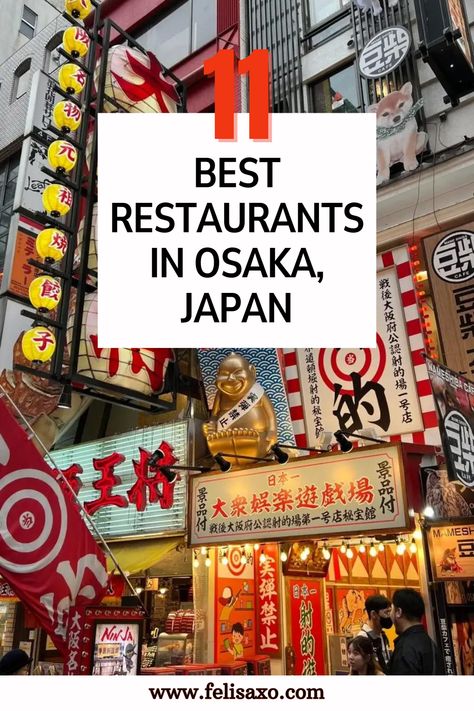 Discover the 11 best restaurants in Osaka, Japan, where culinary dreams come true!  From world-renowned sushi spots to hidden local gems, this guide takes you on a delicious journey through Osaka’s vibrant food scene. Osaka Food Guide, Osaka Restaurants, Osaka Food, Cafe Japan, Vibrant Food, Japanese Street Food, Japan Itinerary, Japan Travel Tips, Street Foods