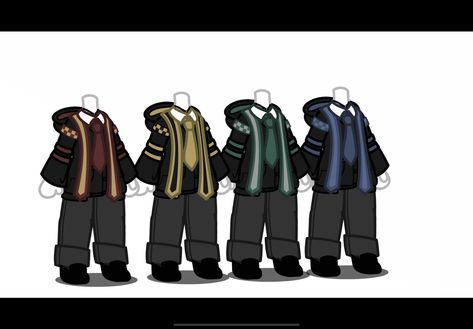 Gacha Club Hogwarts Outfits, Gacha Harry Potter Outfits, Harry Potter Gacha Club Outfits, Gacha Club Harry Potter, Gacha Harry Potter, Slytherin Dress, Harry Potter Uniform, Hogwarts Robes, Gacha Custom Poses Couple