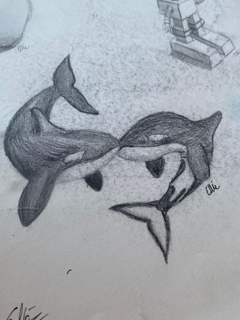 Ocean Drawing Simple, Marine Life Drawing, Life Sketch, Sketch Ideas, Easy Drawings Sketches, Drawing Stuff, Arte Sketchbook, Arte Inspo, Doodle Art Designs