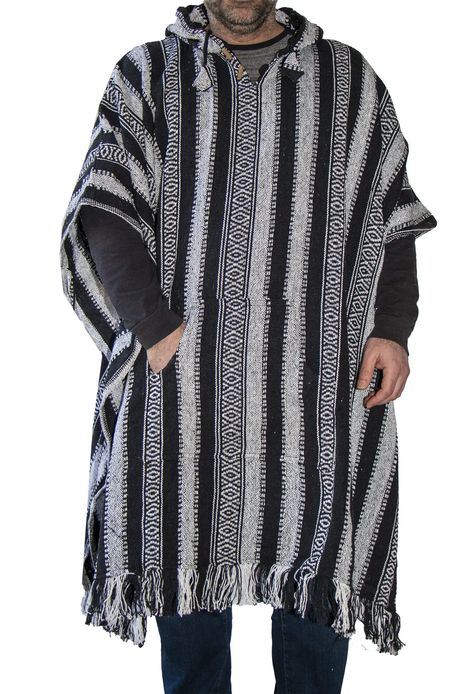 Long Poncho, Baye Fall, Poncho With Hood, Festival Poncho, Alpaca Poncho, Blanket Poncho, Baja Hoodie, Man Weave, Hooded Poncho