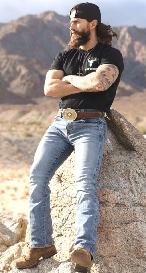 Country Style Men, Country Outfits For Men, Cowboy Outfit For Men, Country Mens Fashion, Cowboy Men, Cowboy Fashion, Cowboy Outfit, Western Outfits Men, Cowboys Men