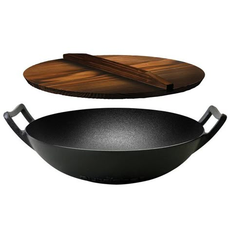 Cook Wear, Stir Fry Wok, Rotisserie Grill, Wok Cooking, Cast Iron Wok, Cast Iron Stove, Frying Pans, Cooking Spray, Butter Oil