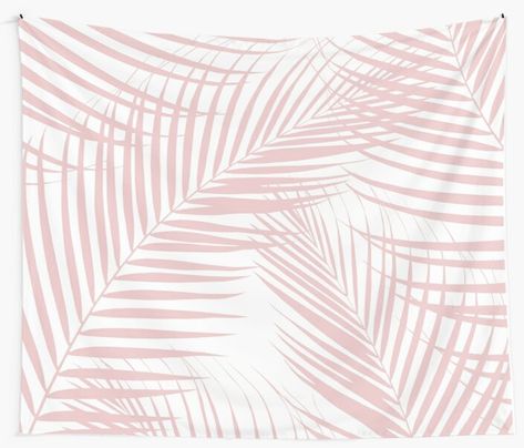 Blush Pink Palm Leaves Dream – Cali Summer Vibes #2 #tropical #decor #art • Millions of unique designs by independent artists. Find your thing. Pink Palm Leaves, Cali Summer, Art Tapestry, Tropical Decor, Tapestry Design, Palm Leaves, Textile Prints, Decor Art, Wall Tapestry