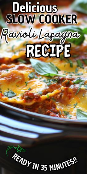 Slow Cooker Ravioli Lasagna Crockpot Ravioli Lasagna, Slow Cooker Ravioli Lasagna, Slow Cooker Ravioli, Crockpot Ravioli, Garlic Chicken Stir Fry, Ravioli Lasagna, Slow Cooker Lasagna, Easy Soups, Meat Sauce