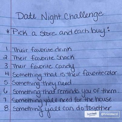 Lemon8 - date night challenge 🎯🎮 such a fun & cute date... Movie Night Date Ideas At Home, Couple Store Challenge, Cute Chill Date Ideas, Aesthetic Couple Date Ideas, Date Night Challenge Ideas Tiktok, Date Ideas Categories, How To Plan A Date For Him, Romantic Dates For Him, Diy Date Night At Home For Him