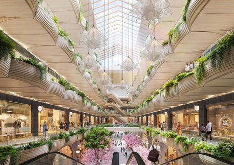 INPLACE | Visual Communication | Architectural Visualization | Render Artworks Mall Interior, Shopping Mall Interior, Mall Facade, Architectural Visualization, Commercial Interior Design, Commercial Interiors, Visual Communication, Retail Design, Shopping Mall