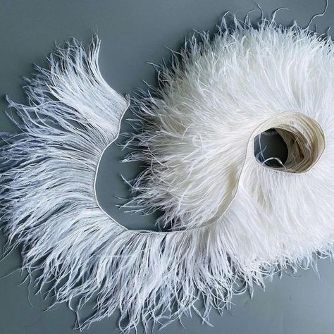 High Quality Ostrich Feather Trim Fringe Natural White Feather Ribbon Trimming for Party Dress Sewing Wedding Accessories 1 M Ostrich Feather Trim, Feather Wedding, White Feather, Feather Trim, Ostrich Feather, White Feathers, Ostrich Feathers, Ribbon Trim, Garden Art Crafts