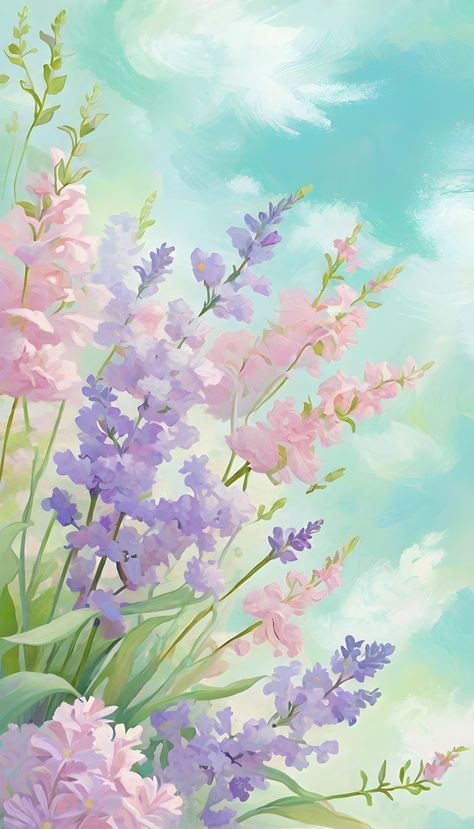 An abstract floral scene where blooms are interpreted as soft, diffuse clouds of color Dreamy Artwork, Pretty Phone Wallpaper, Floral Wallpaper Phone, 수채화 그림, Flower Background Wallpaper, Arte Inspo, Kawaii Wallpaper, Pretty Wallpapers Backgrounds, Pastel Wallpaper