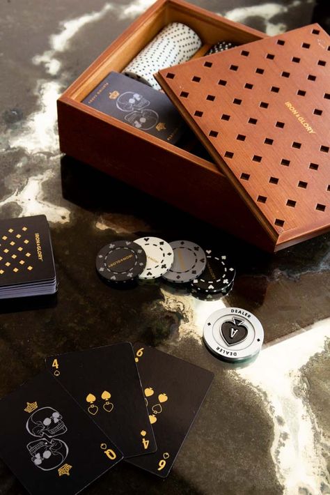 The Dead Man’s Hand Poker Set is one swanky set showcasing a deluxe wooden presentation box, an engraved metal dealer chip and much more. Shop today! Stocking Filler Ideas, Custom Poker Chips, Poker Set, Rockett St George, Poker Night, Engraved Metal, Christmas Stocking Fillers, Charity Work, Playing Card Deck