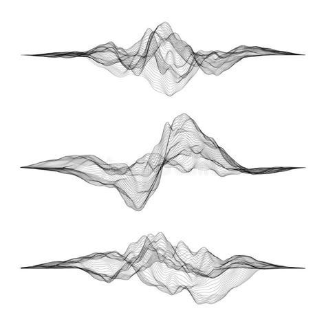 Music Sound Waves, Sound Wave Tattoo, Musical Illustration, Northern Lights Tattoo, Futuristic Hud, Sound Waves Design, Sound Logo, Audio Waves, Wave Drawing