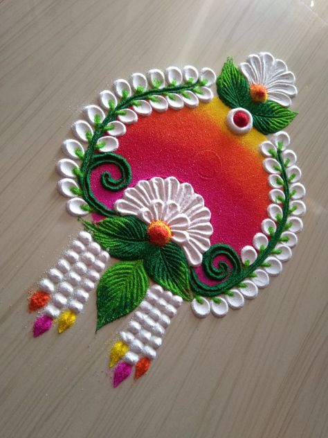 Siddhis rangoli art New Year Rangoli Design 2022, New Year Rangoli 2022, Rangoli Designs Latest Unique For Diwali, Navratri Rangoli Design, Bride Checklist, Welcome Rangoli, Best Rangoli, Rangoli For Beginners, Rangoli Beautiful