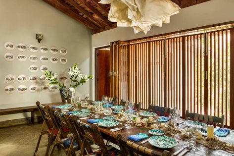 Inside Aradhana Seth's Goa home where magic and susegad collide | Architectural Digest India Goa Aesthetic, Beautiful Indian Homes, Minton Tiles, Middle Eastern Decor, Indian Interior Design, Louver Windows, Architectural Concepts, Concrete Steps, The Cloisters