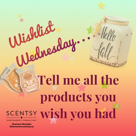 Scentsy Days of the week Scentsy Wednesday Posts 2023, Scentsy Wednesday Posts, Scentsy Wednesday, Scentsy Hacks, Wish List Wednesday, Wednesday Posts, Wishlist Wednesday, Scentsy Australia, Scentsy Pictures