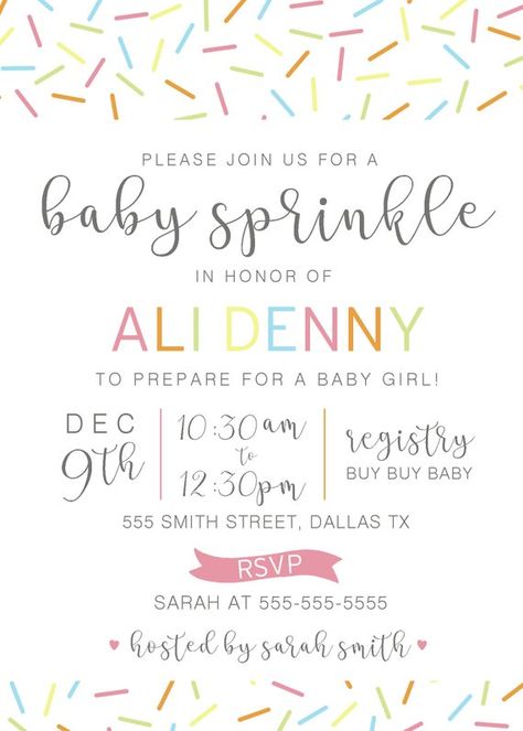 Sprinkles Themed Baby Sprinkle Invitation & Party Pack | Baby Shower | DIGITAL DOWNLOAD Sprinkle Shower, Star Sprinkles, Baby Sprinkle Invitations, Sprinkle Invitations, Invitation Party, Party Pack, Reveal Ideas, Diaper Raffle, Baby Sprinkle