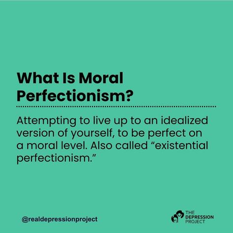 Moral perfectionism involves setting unrealistically high ethical standards, leading to persistent self-criticism and dissatisfaction when these standards aren’t met. To overcome it, start by setting realistic goals, aiming for progress rather than perfection. Practice self-compassion by accepting mistakes as part of personal growth. Reflect on your core values, focusing on what truly matters instead of chasing unattainable ideals. Finally, recognize when the pursuit of perfection becomes cou... Moral Perfectionism, Realistic Goals, Perfectionism, Saved Pins, Self Compassion, Core Values, Personal Growth, Dream Life, Thing 1