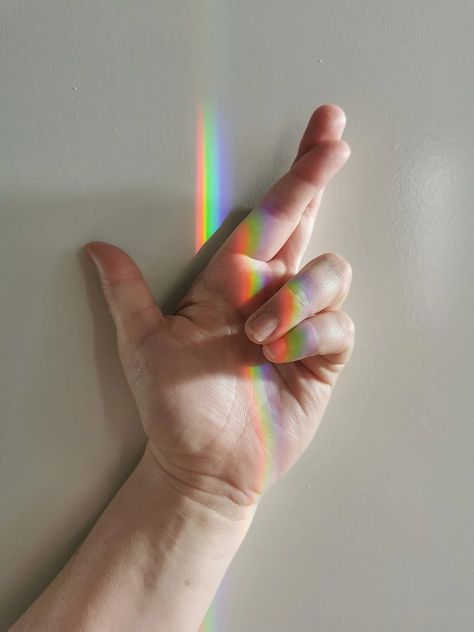 Hand Pointing, Other Aesthetic, Finger Hands, Pointing Hand, Rainbow Light, Fingers Crossed, Crossed Fingers, Aesthetic Women, Graphic Design Projects