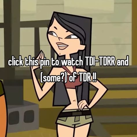 https://www.pinterest.com/pin/505106914473534890/ :: image , credits to :: @sabiduriiaa Where To Watch Cartoons For Free, Total Drama Whispers, Interactive Pins, Total Drama Pfp, Tdi Characters, Tdi Oc, Movie To Watch, Cute Website, Unfortunate Events