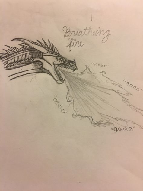 Dragon Breathing Fire Tattoo, Dragon Breathing Fire Drawing, Dragon Blowing Fire, Dragon Breathing Fire, Fire And Ice Dragons, Fire Sketch, Dragon Breathing, Breathing Fire, Dragon Z