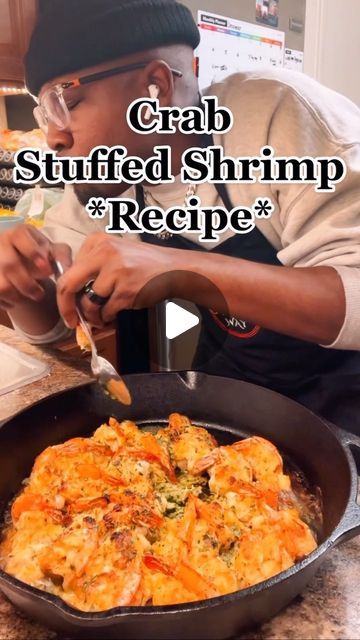 Michael J. O’Neal on Instagram: "*Crab Stuffed Shrimp Recipe*   #crabstuffedshrimp #crabstuffed #shrimprecipes #shrimprecipeideas #shrimprecipe #eliteeats #theonealsway #tonychacheres #apetizers #apetizerrecipe #fingerfoodideas #quickrecipeideas #viral #fyp #foryou #foryoupage #tsrfoodies #explorepage" Crab Cake Stuffed Shrimp, Stuffed Crabs Recipe, Easy Stuffed Shrimp, Shrimp Stuffed With Crabmeat Recipe, Crab Stuffed Shrimp Casserole, Crab And Shrimp Stuffed Bell Peppers, Stuffed Shrimp With Crabmeat Recipes, Fried Stuffed Shrimp With Crabmeat, Stuffed Shrimp Recipes