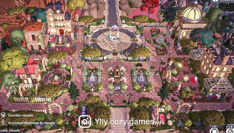 Plaza Ideas Disney Dreamlight Valley, Disney Dreamlight Valley Entrance, Dreamvalley Disney Plaza, Disney Dreamlight Valley Decor Ideas, Disney Dreamlight Plaza Layout, Plaza Ideas Dreamlight Valley, Ddv Plaza Layout, Dreamlight Valley Village Layout, Dreamlight Valley Neighborhood Ideas