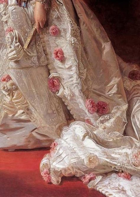 Afdhrfehjjhj *-* la sensación de un beso robado es inexplicable! Queen Isabella, Rococo Fashion, Dress Painting, Princess Aesthetic, Victorian Art, Aesthetic Painting, Romantic Art, Fashion Painting, Detail Art